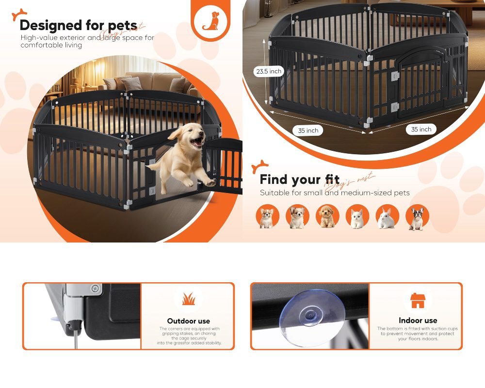 Plastic Dog Playpen